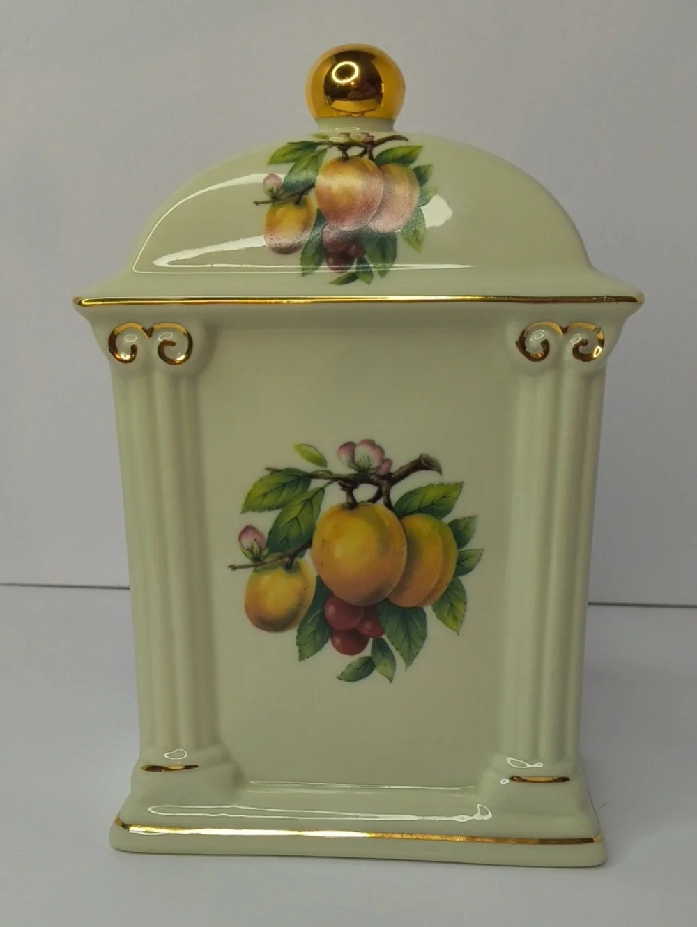 Fruity Mantel Clock By Baum Bros